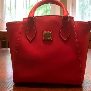 EUC RED DOONEY AND BOURKE HANDBAG